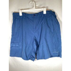 COLUMBIA PFG Omni-Shade Blue Cotton Blend Shorts Outdoors Fishing Hiking Size 40